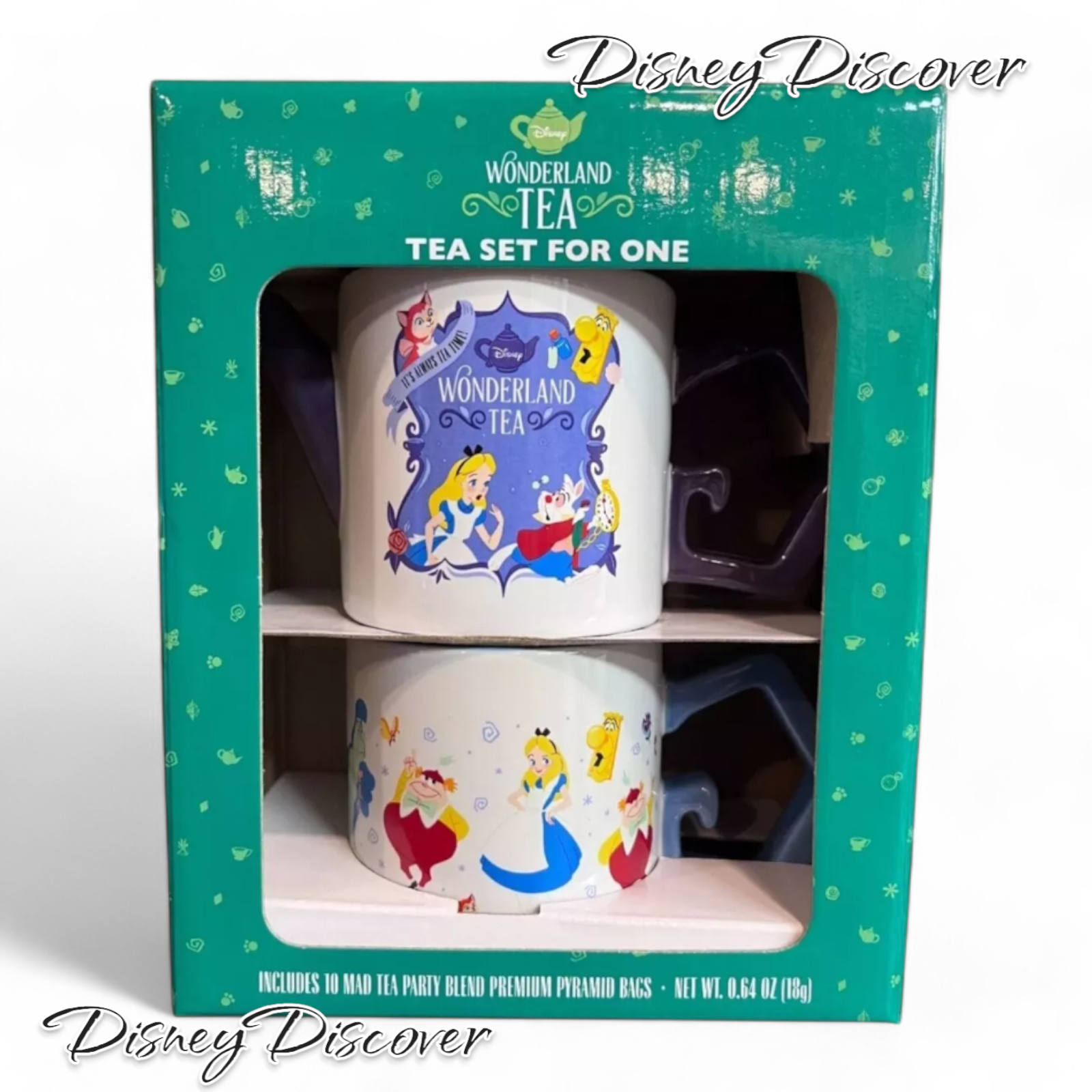 Disney Alice in Wonderland Tea Set for One Parks Collectible Pot Mug Tea NIB