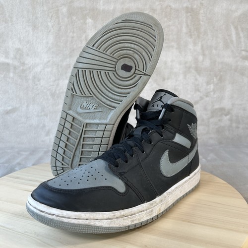 Nike Air Jordan 1 Mid Sneakers W 9 / M 7.5 Shadow Grey Black