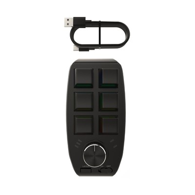 Gaming Mini Programming Macro Keyboard RGB Custom Knob Keyboard 6-Key 1-Knob;