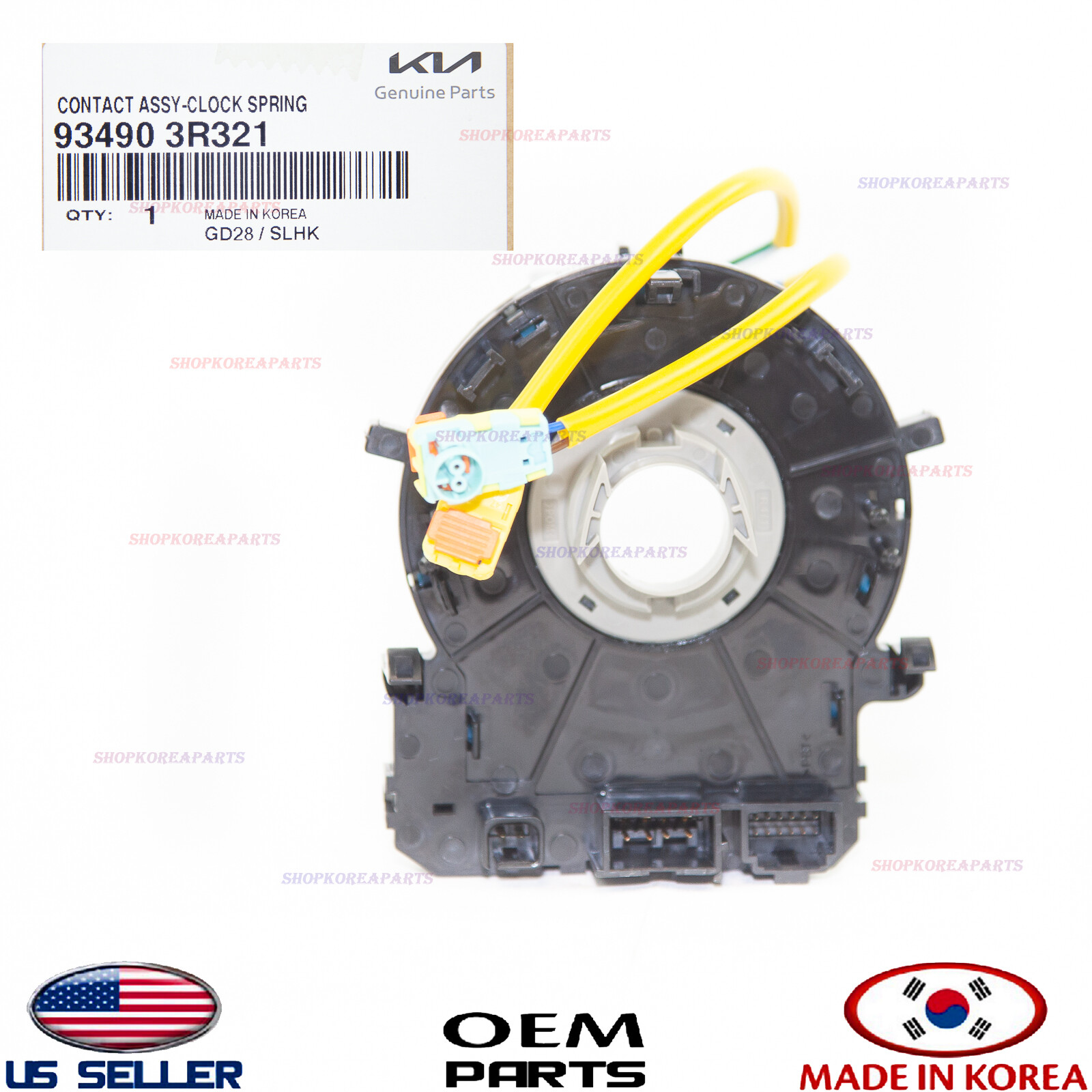 Genuine Clock Spring Module Contact Wiring OEM KIA OPTIMA 11-13 W/ Heated Seats