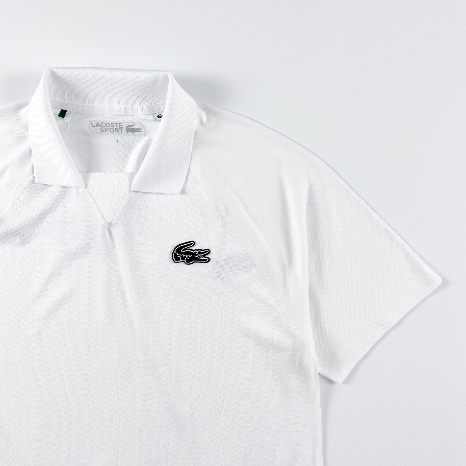 Lacoste Sport Men's Seamless Open Collar Jacquard Polo Shirt