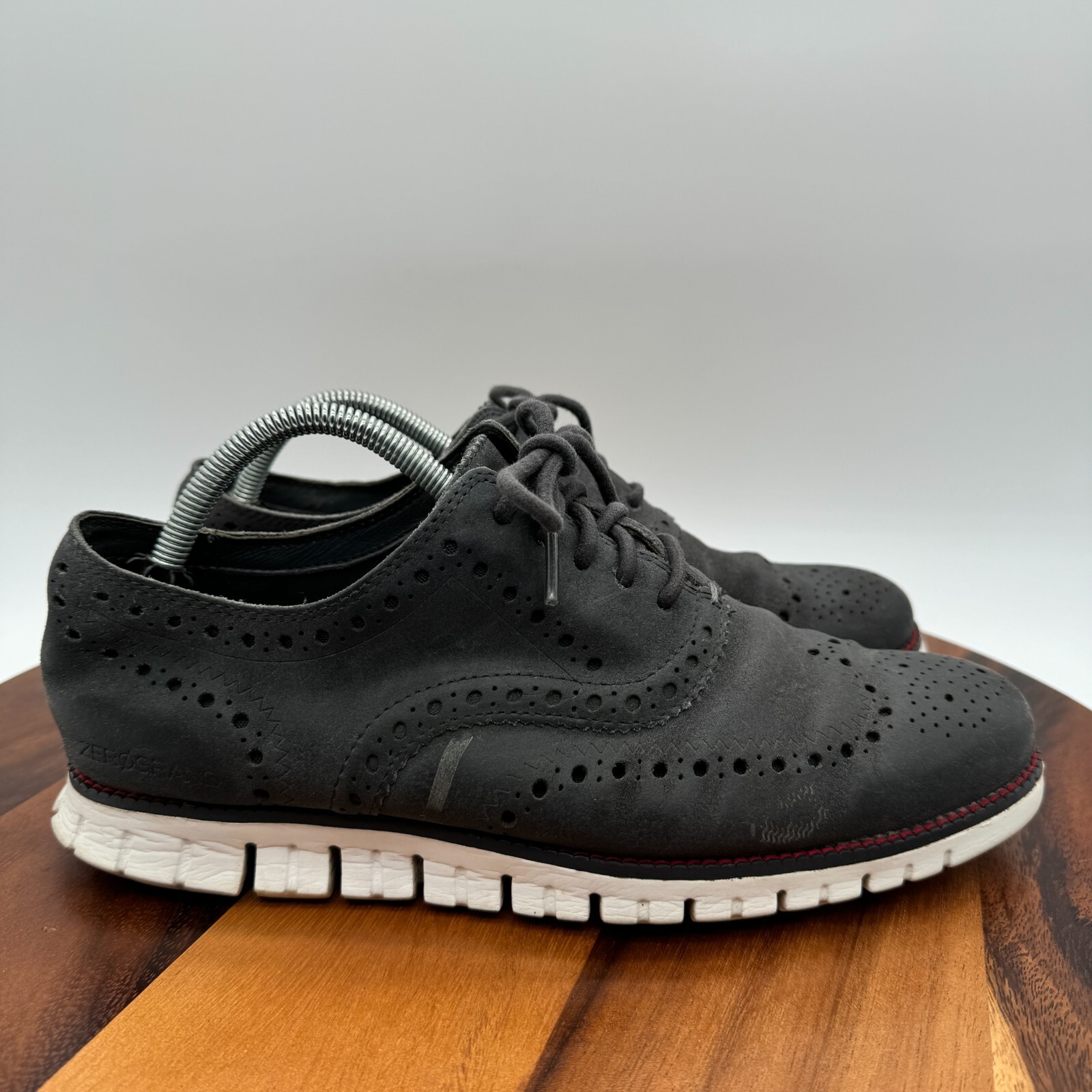 Cole Haan Zerogrand Shoes Mens 8.5 Wide Wingtip Oxfords Gray Cole Haan Zerogrand Shoes Mens 8.5 Wide Wingtip Oxfords Gray