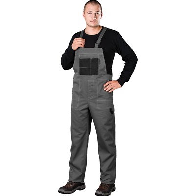 Arbeitslatzhose Grau Arbeitskleidung Latzhose Herren Hose Arbeitshose Gr. 46-62