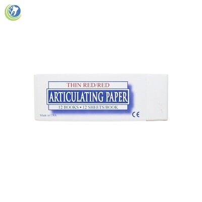 New Dental Articulating Paper Thin Red Red 12 books/box (12 sheets/book) #199-00