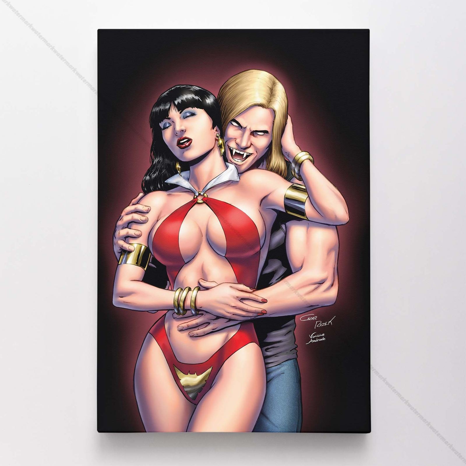 Vampirella Poster Canvas Vampire Comic Book Cover Art Print #344