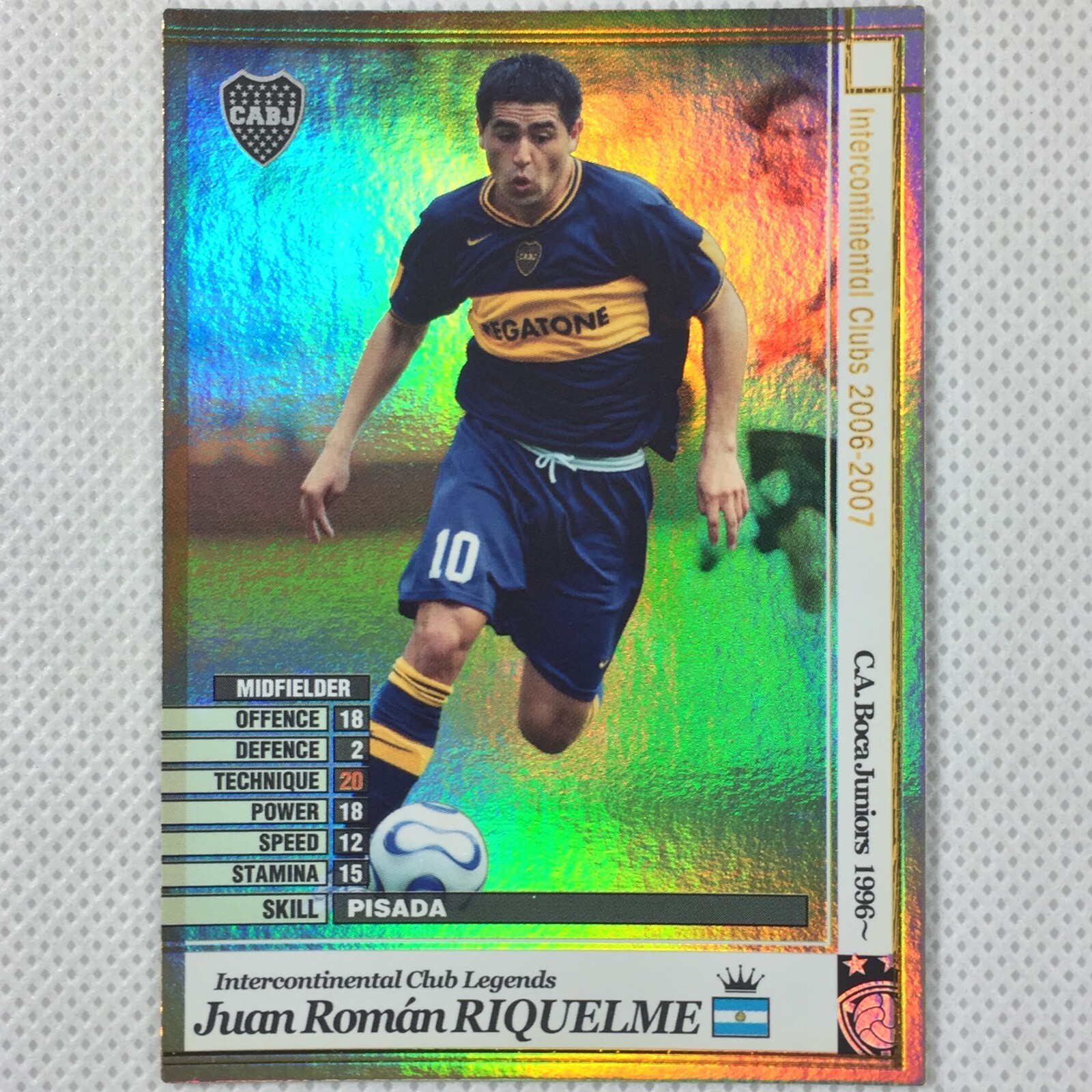 Panini WCCF 2006-07 Juan Roman Riquelme Boca Juniors LEGENDS