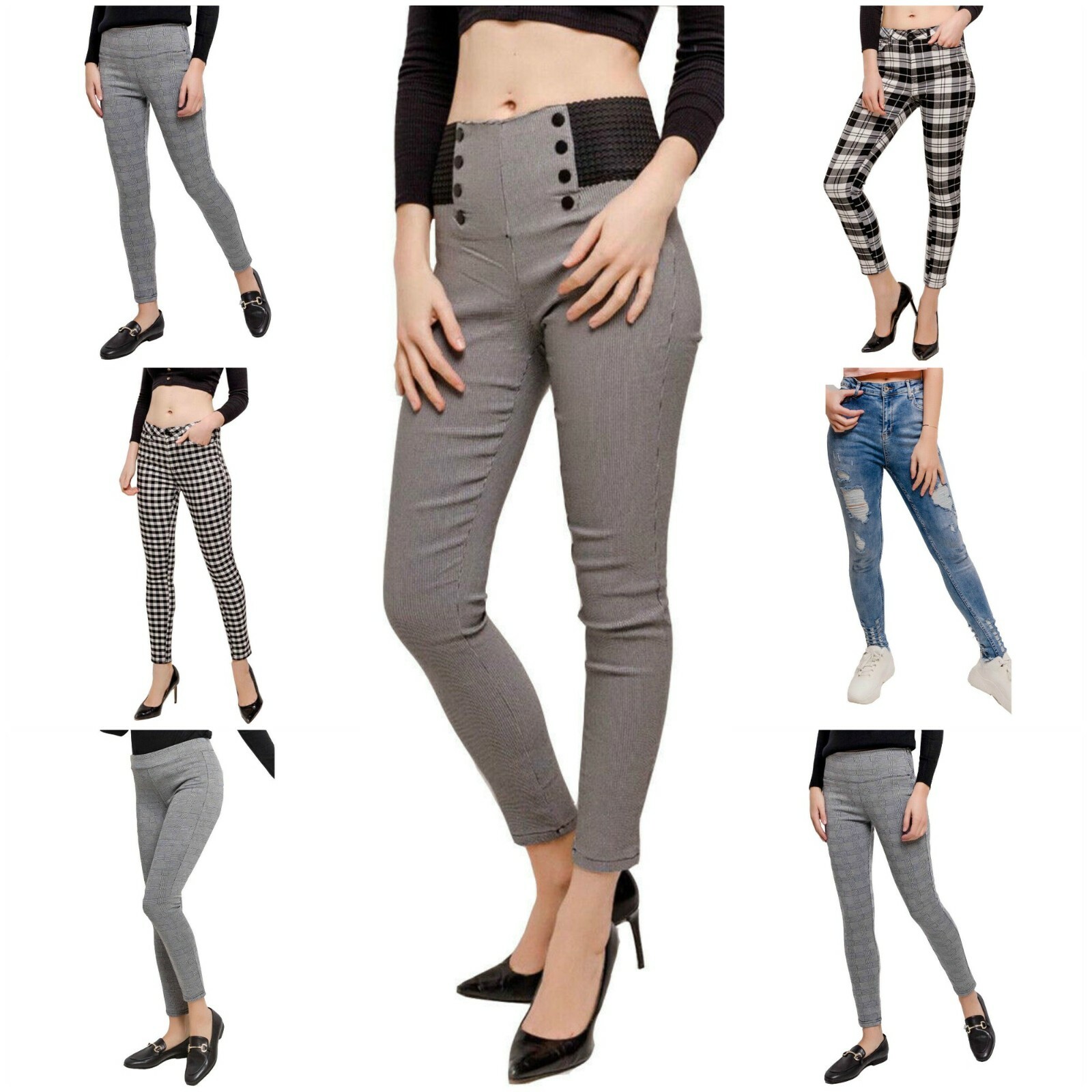 high waist office trousers for ladies