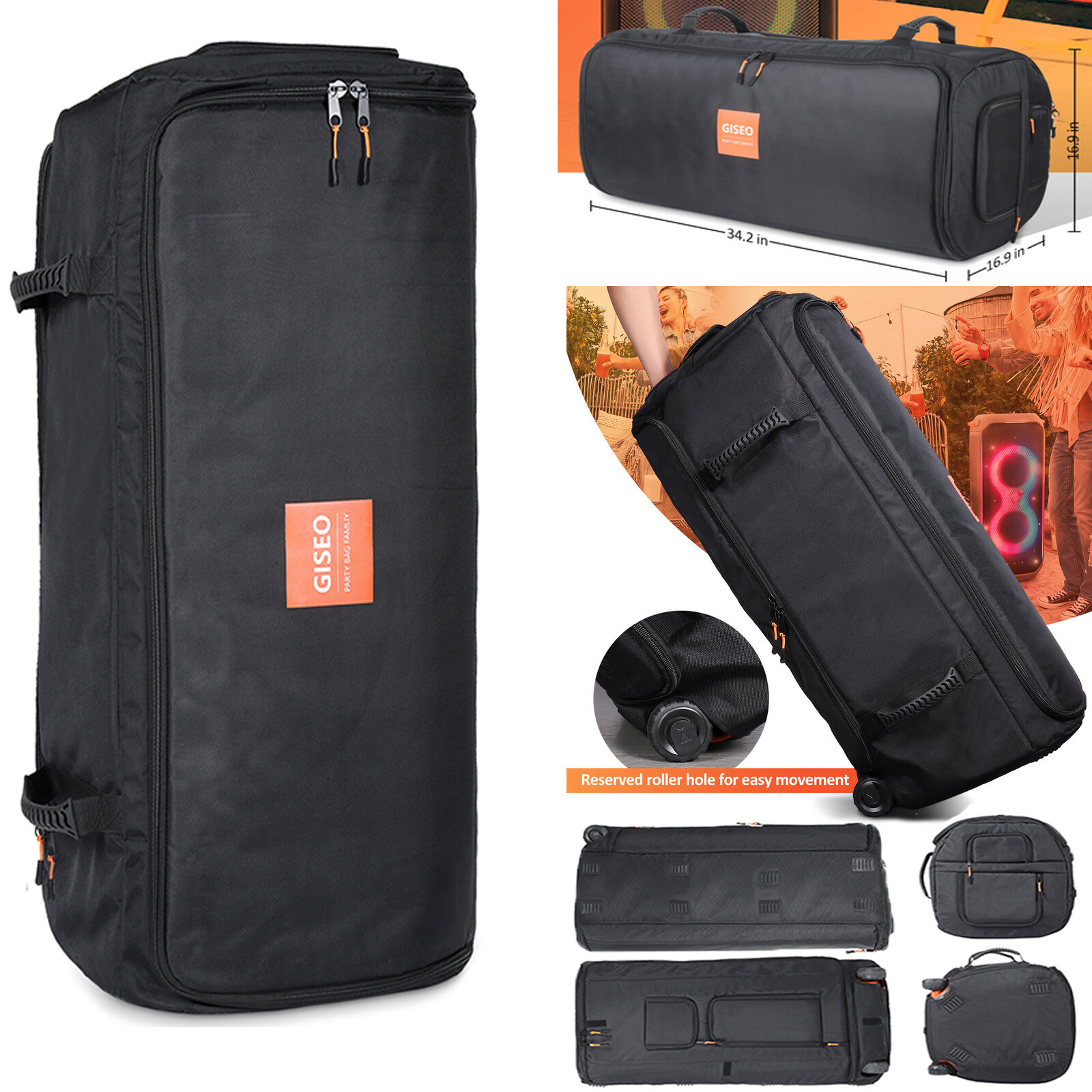 For JBL PARTYBOX 710 Bluetooth Speaker Storage Bag Carrying Case