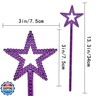 LVVXIXI 1PCS Star Wand, Pentagram Plastic Magic Wand, Role Play Costume Accessories, Halloween Show Props for Girls Princess, Elf, Witch