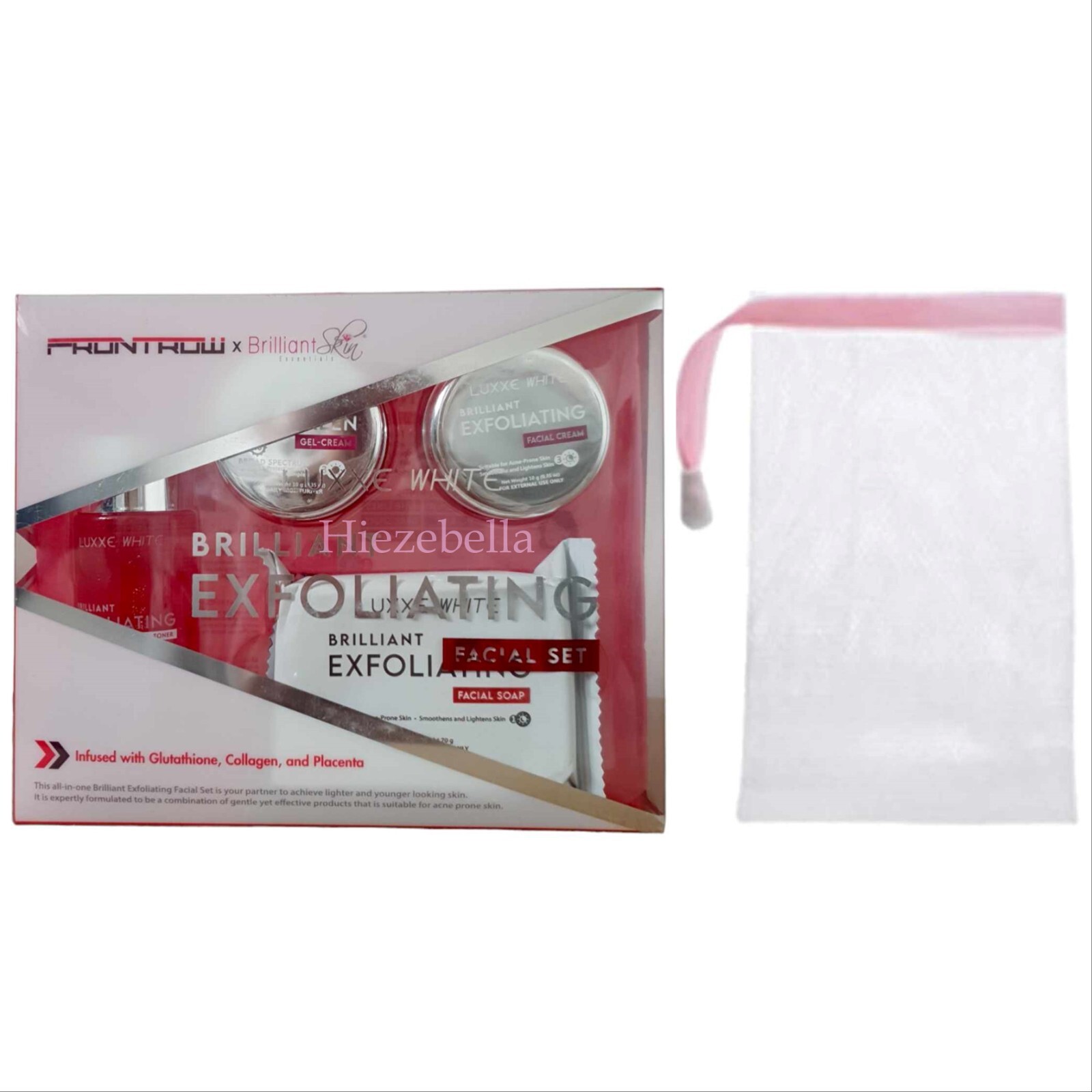 Luxxe White Brilliant Skin Whitening Exfoliating Collagen Frontrow