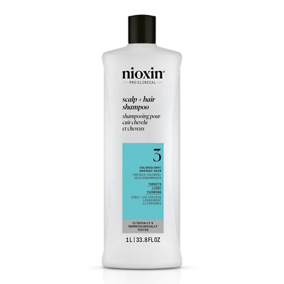 Nioxin System #3 Cleanser Shampoo, 33.8 oz