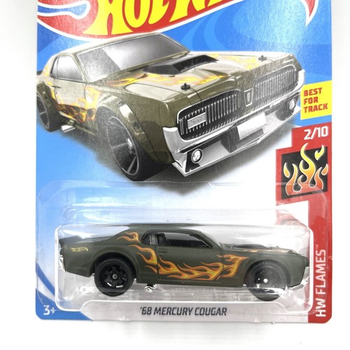 ミニカー hot wheels 68 MERCURY COUGAR HW FLAMES Amazon.com