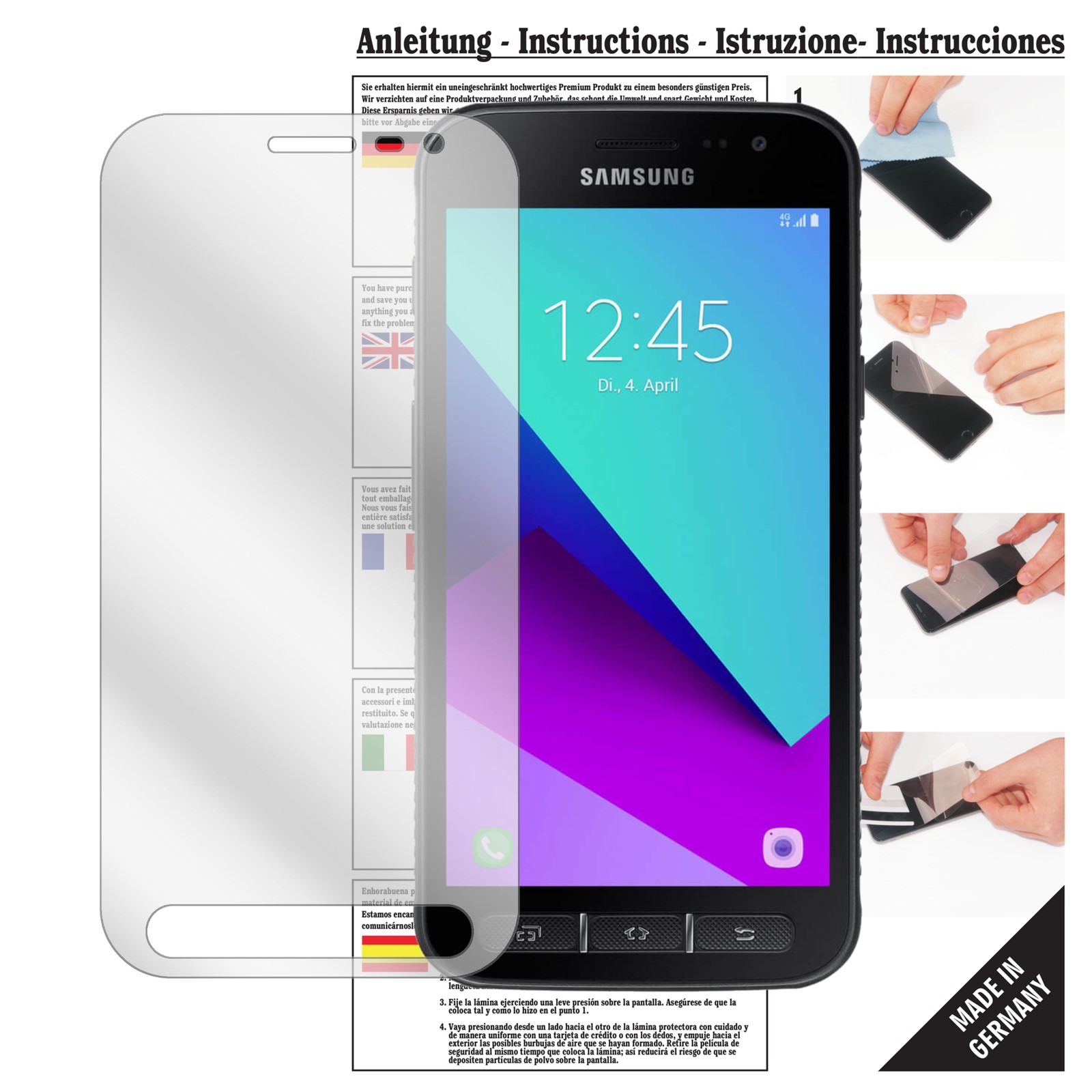 6x Schutzfolie für Samsung Galaxy Xcover 4 Folie ...
