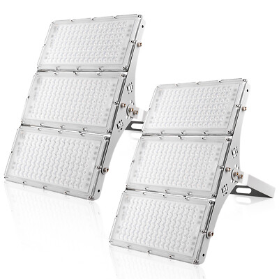 2Pack 300W LED Flood Light Outdoor IP66 Waterproof Yard Street Security Lights