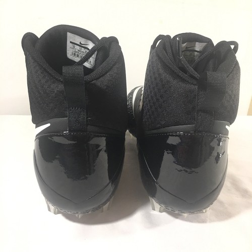 New Nike Force Savage Pro Football Cleats Size 12 Black White 880144-010