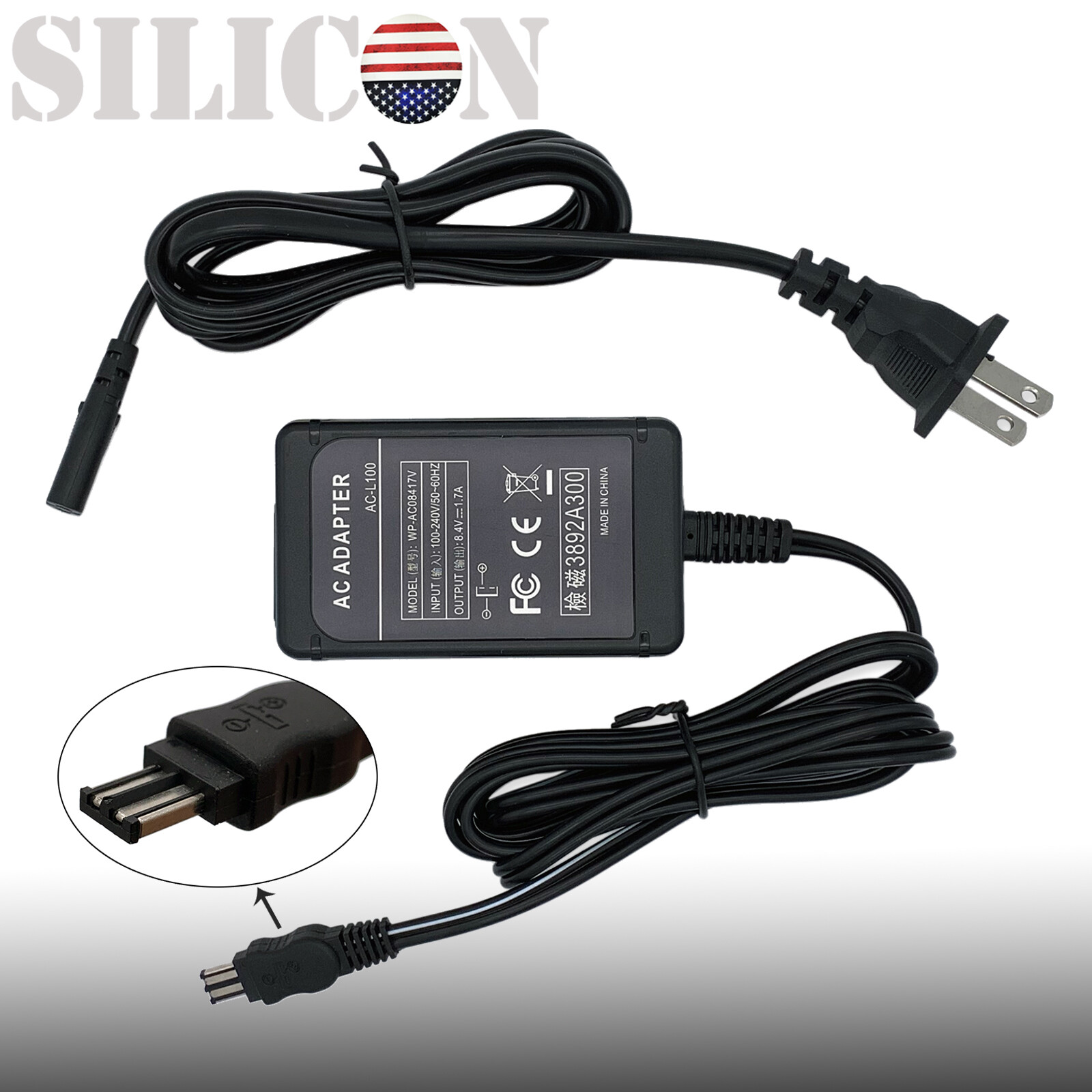 AC Adapter Charger for Sony Camcorder Handycam DCR-TRV820 DCR-TRV820K DCR-TRV828