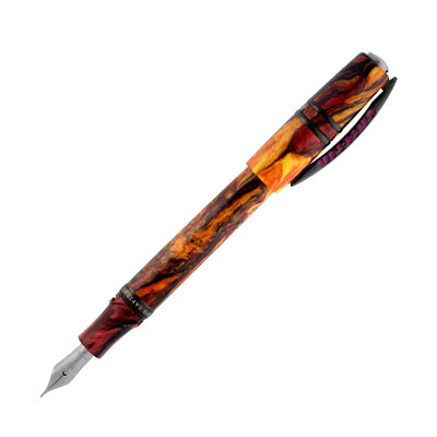 Visconti Homo Sapiens Earth Origins Fountain Pen in Fire - Broad Point - NEW