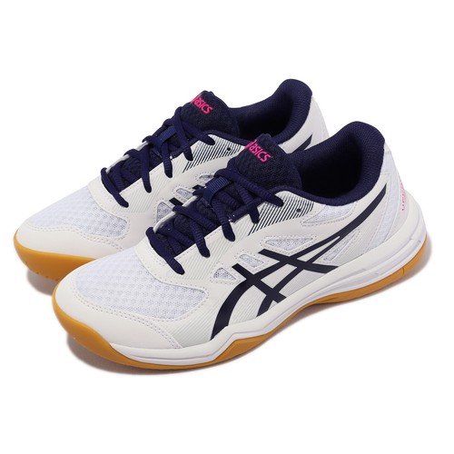 

Asics Upcourt 5 GS White Peacoat Gum Kids Women Volleyball Shoes 1074A039-103, Белый, Upcourt 5 Gs