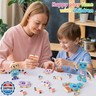 KODATEK Wooden Snap-Together Building Toys, STEM Building Blocks, Take Apart Toys Playset, Fine Motor Skill Montessori Educational Learning Toys Gift for 3 4 5 6 Years Toddlers Kids