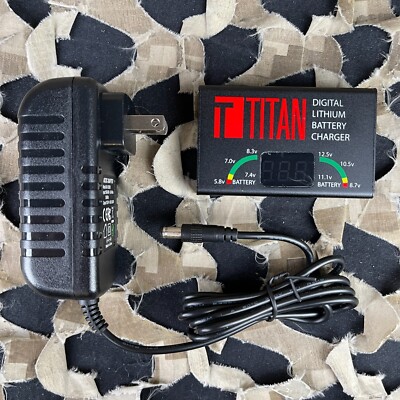 NEW Titan Airsoft Digital Lithium Battery Charger - US Plug (1092)