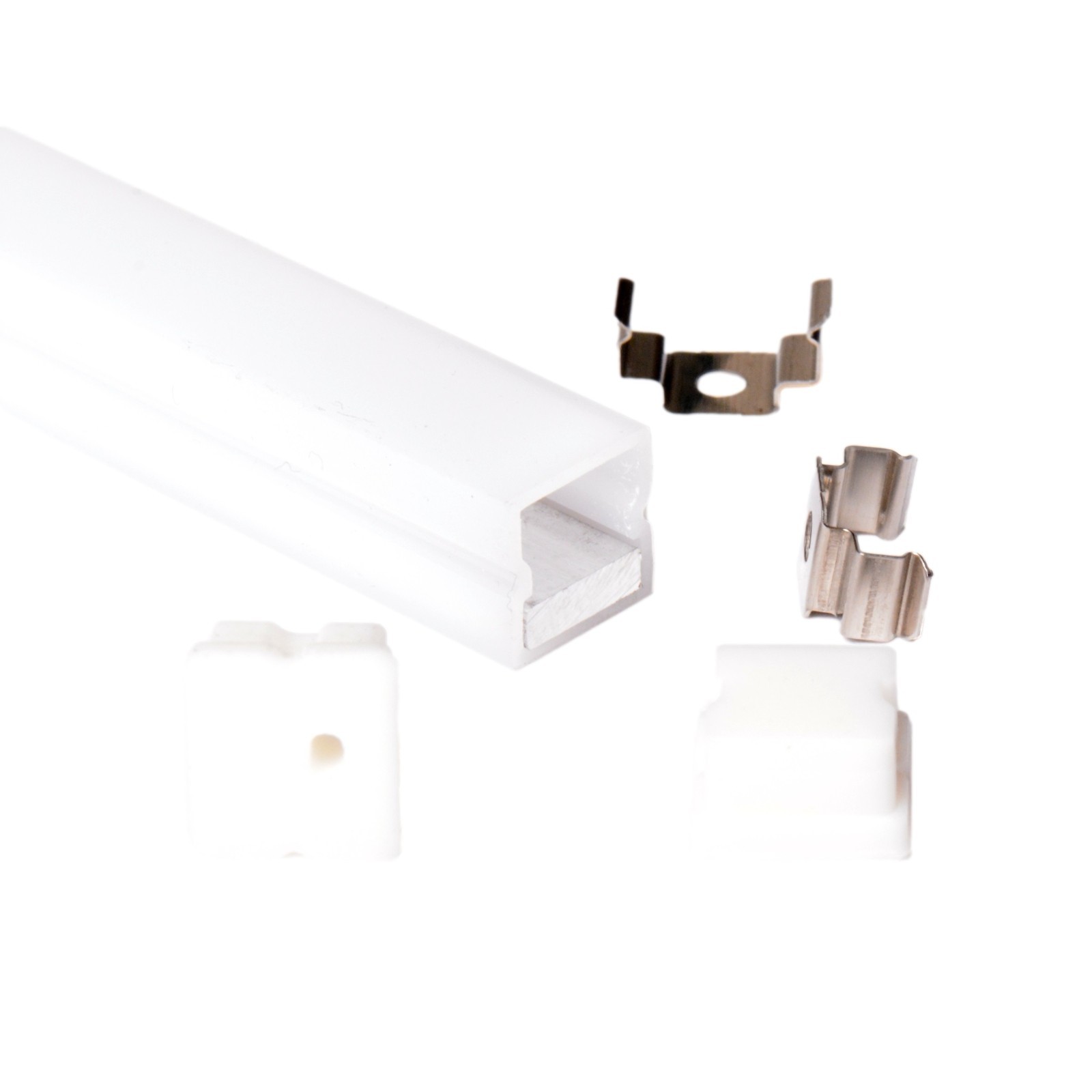 3m 1212 12x12mm PROFILO ALLUMINIO QUADRATO IMPERMEABILE IP68 STRISCE STRIP LED
