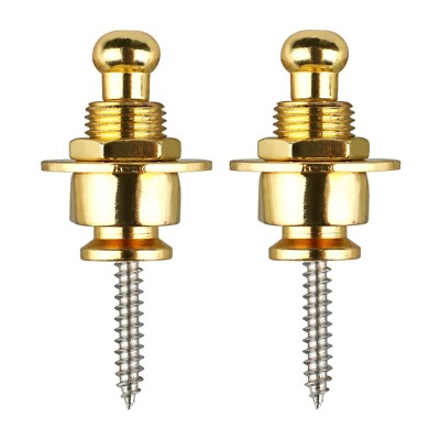 4/8/12PCS Guitar Bass with Locking Guitar Non-Slip Back Strap Spike Safety Metal
