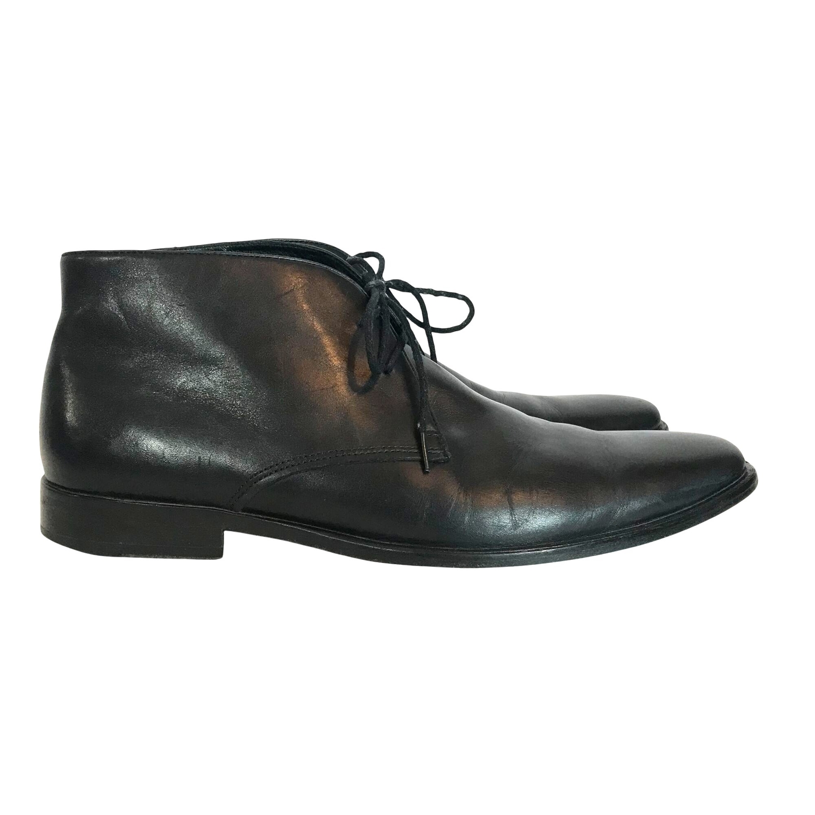 Gordon Rush Leonard Black Leather Chukka Boots Mens 11.5 | eBay display picture 3