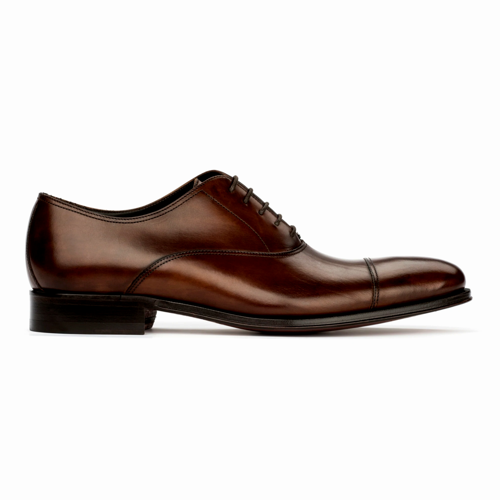 Pre-owned To Boot New York To Boot York Men's Brandon Ii Cap Toe Oxford Shoes Butterfly In Bordo Ant In Brown