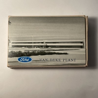 Ford Motor Company Van Dyke Plant Sealed Playing Cards Vintage 1970's