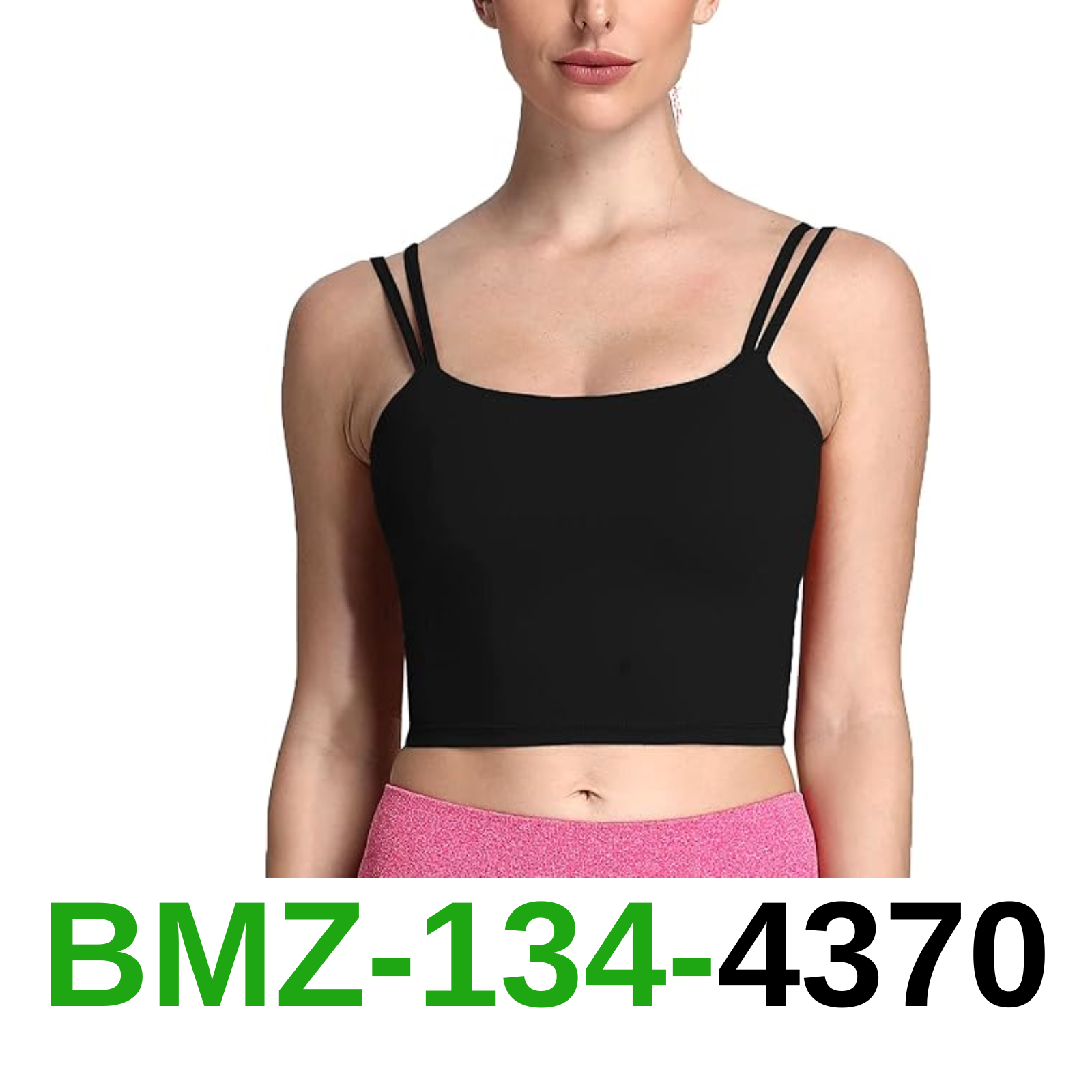 Aoxjox Women's Workout Sports Bras Fitness Padded Backless Yoga Crop Tank Top, M