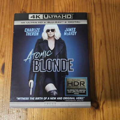 Atomic Blonde 4K with Slipcover Brand New Sealed (Ultra HD, 2017)