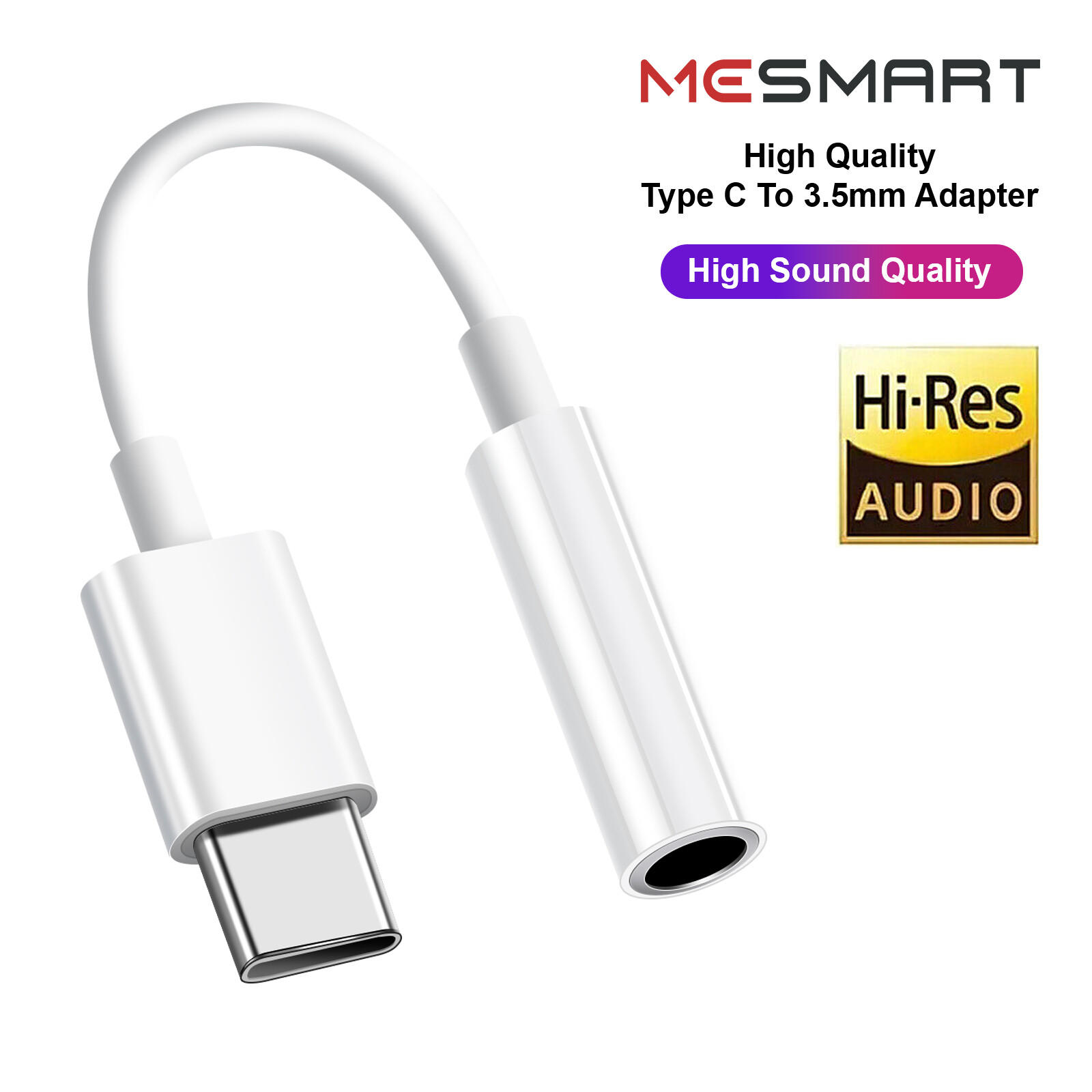 For Samsung Galaxy A14 A23 A54 5G USB-C to 3.5mm Aux Jack Adapter Earphone Cable