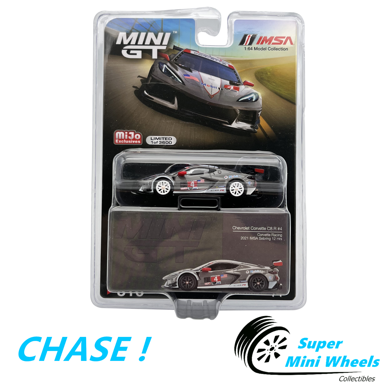 CHASE ! Mini GT 1:64 Chevrolet Corvette C8.R #4 Corvette