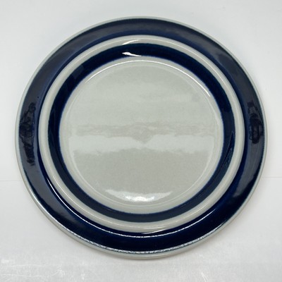 Arabia of Finland Hand Painted Anemone Blue Bands Replacement Salad Plate 7 7/8''