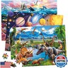 BenBen Puzzles for Kids Ages 4-6, 3 Pack 100 Pieces Puzzles for Toddlers 3-5 (Dinosaurs, Outer Space, Ocean Life), Learning and Educational Games for Kids 6-8, Toys for Boys Girls