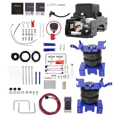 Air Suspension Kit + Wireless Air Shock Compressor Kit For Nissan Titan 2004-15
