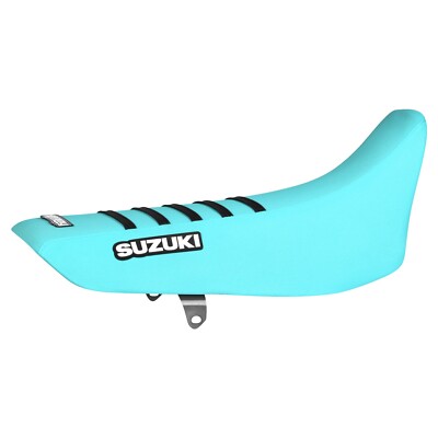 Suzuki DR 250 DR 350  Gripper Seat Cover   ALL MINT / BLACK ribs LOGO #289