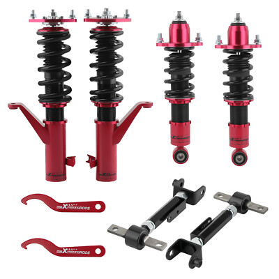 MaXpeedingrods Coilovers + Rear Control Camber Arm Kit For Honda Civic 2001-2005