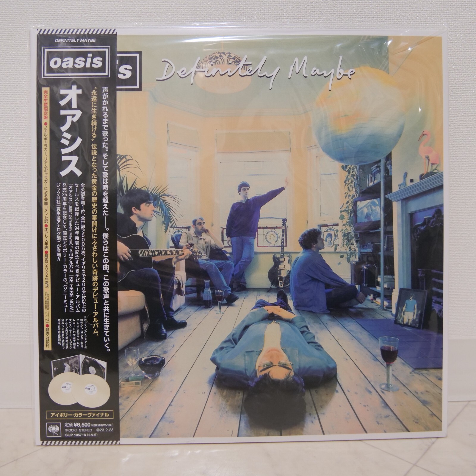 オアシス Oasis Definitely Maybe アイボリーカラー盤 新品 Oasis Definitely Maybe Ivory Color Vinyl 2LP SIJP-1057 Japan
