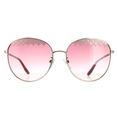 Pre-owned Chopard Sunglasses Schf75s 0a39 Shiny Red Gold Pink Gradient