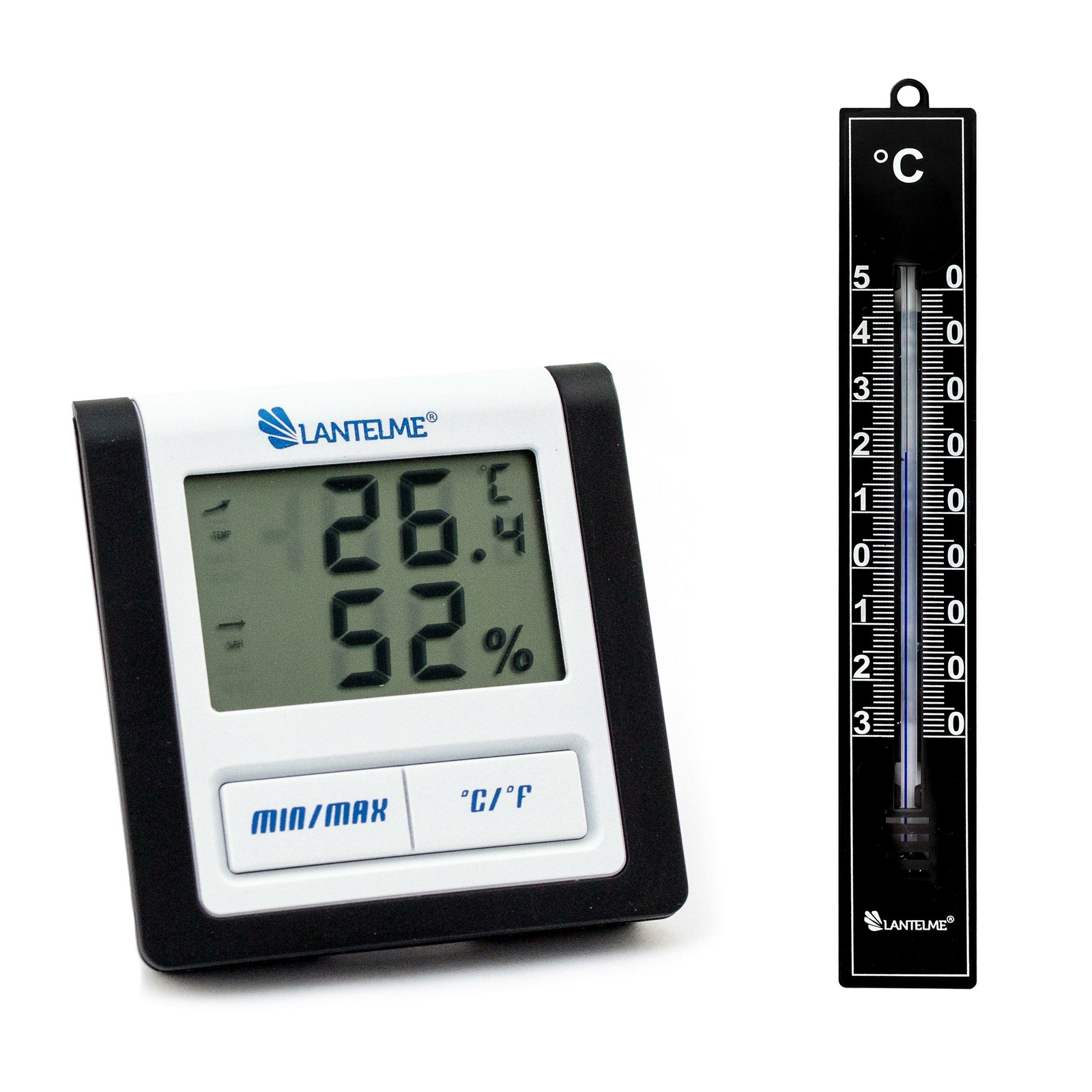 Digital Thermometer Hygrometer Analog Innen Set Min Max ...
