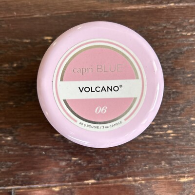 Capri Blue Volcano Candle Pink Mini Tin 3 oz New