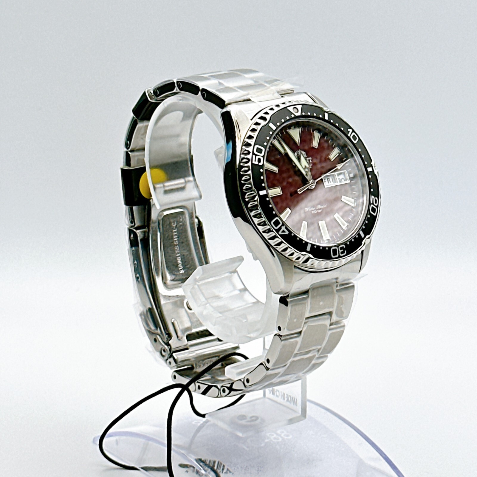 Pre-owned Orient Sports Diver Style Rn-aa0003r Red Dial Automatic Men's Watch Mechanical