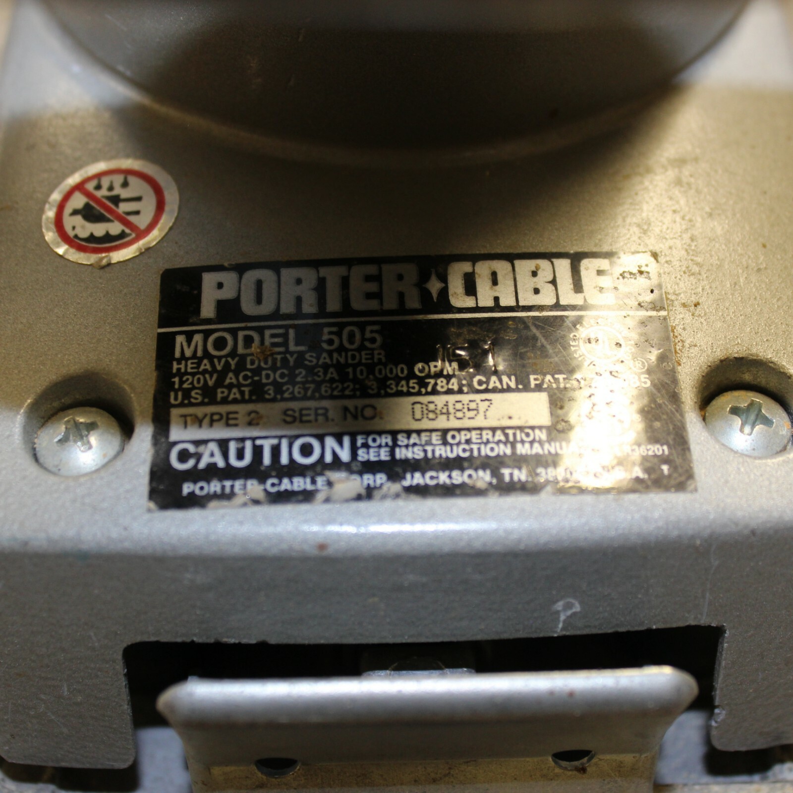 Porter Cable Model 505 Heavy Duty  Half Sheet Finishing Sander  USA
