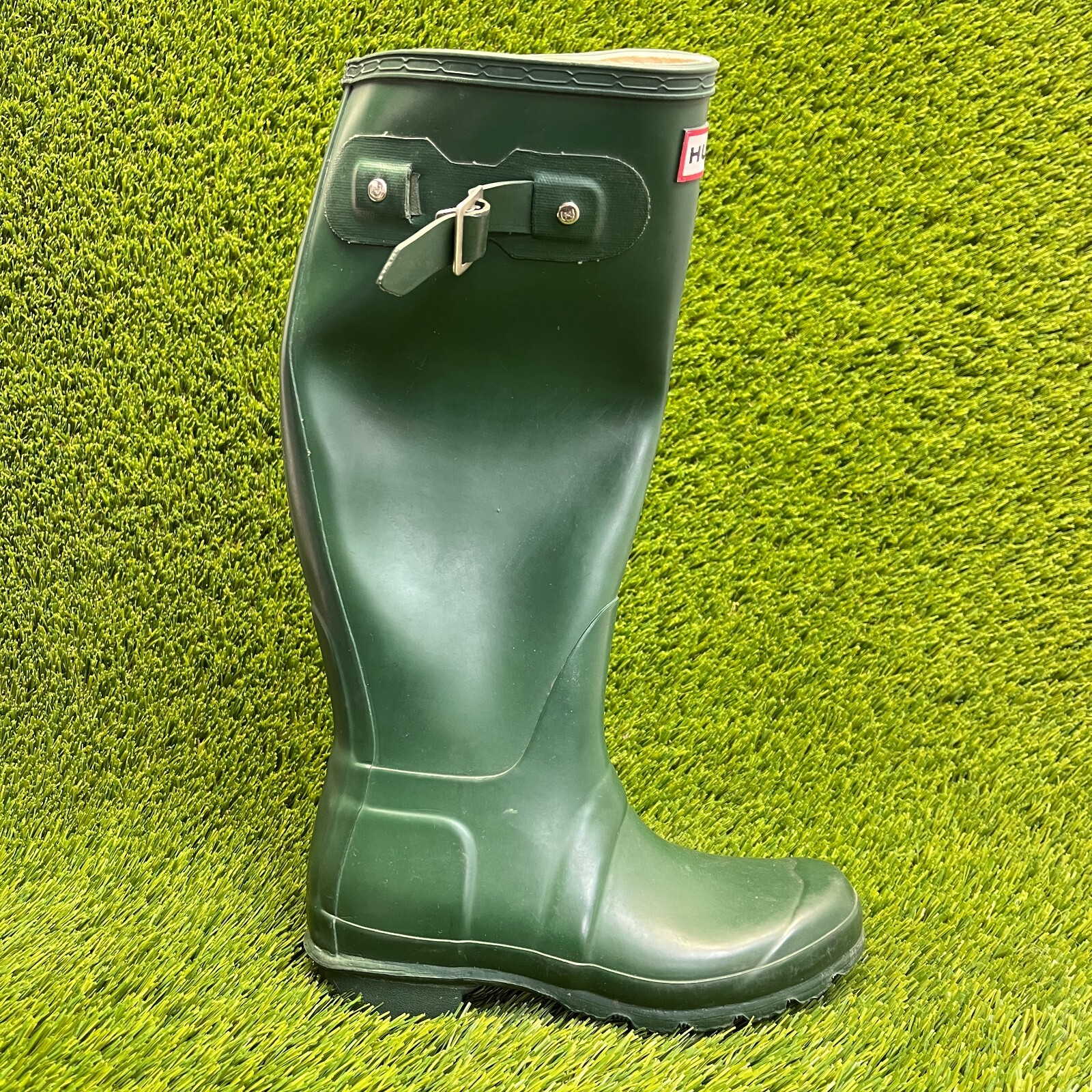 Hunter Original Tall Womens Size 5 Green Outdoor Waterproof