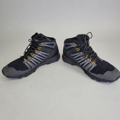 Inov8 Mens Hiking Boots Roclite 345 GTX Black Gray Mens Sz 9.5 Mid Goretex