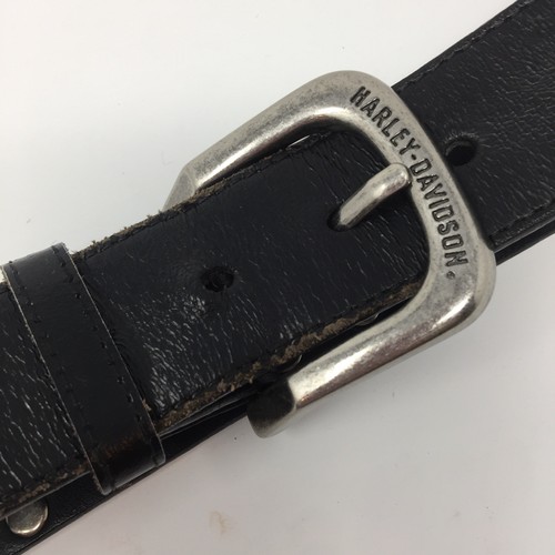 Harley Davidson Size 40 black leather silver letters belt Style 99465-10VM
