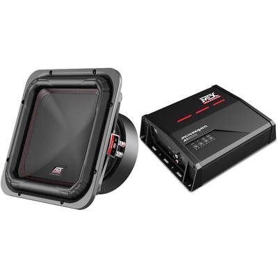 MTX Jackhammer 500W x 1 @ 1-Ohm Amplifier & S65-Series 10'' Subwoofer