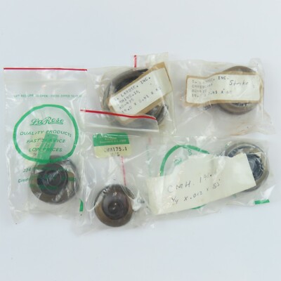 Assortment of 5 NOS 8 Day Hole End Mainsprings for French & American Clocks