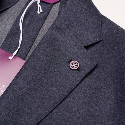 Pre-owned Sartoria Partenopea Blue Wool Jacket Blazer Eu 50 Us 40 Current Model
